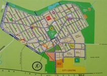 Durgapur Steel Plant Township Map 