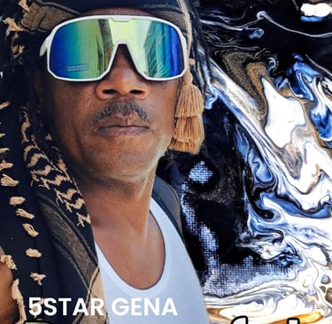 a man with a scarf around his neck and sunglasses on