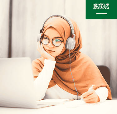 A student from Riyadh Saudi Arabia is learning by expert quality tutor
