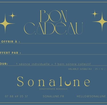 bon cadeau sonothérapie Bordeaux sound healing