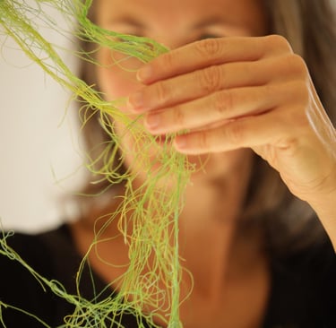 Archives of Fils free compositions created by olka schok in abstract organic embroidered paper.