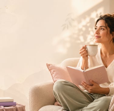 Cozy morning in a serene corner