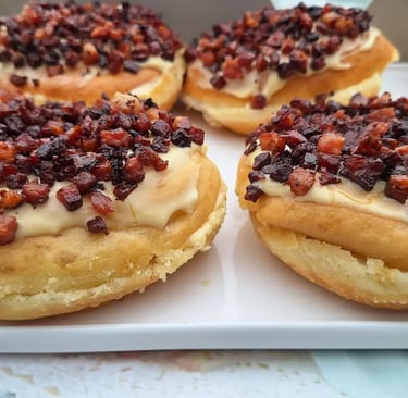 Maple Bacon Donut only in Swakopmund 1877 Doughnut Bar