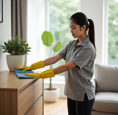 Cleaning pasca renovasi Surabaya