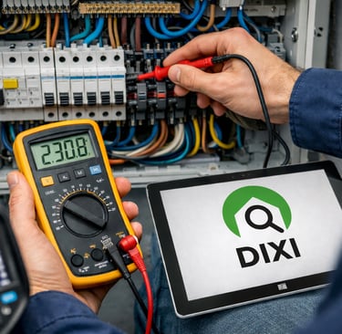 Contrôle de l’installation électrique d’un logement réalisé par DIXI