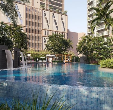 Modern high-rise towers at Godrej Majesty Sector 12, Greater Noida West