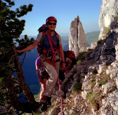 escalade femme mont aiguille en Isère
