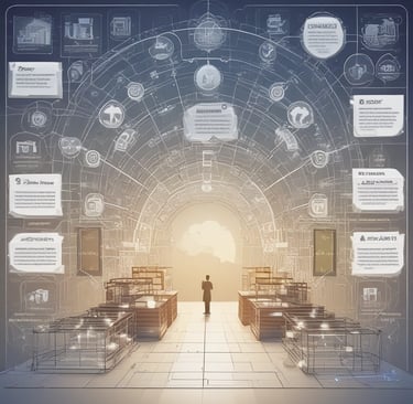 a jar of jelly beans sitting on a table