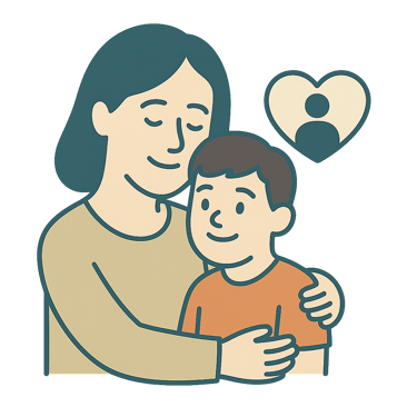 mãe com filho com necessidades especiais cliente prudential seguro de vida