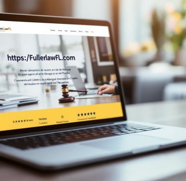 Reputation and customer valuations: close -up of a laptop showing reviews, stars