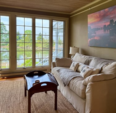 The Sunroom with breathtaking views of the tidal Hammock River. A birder's paradise!