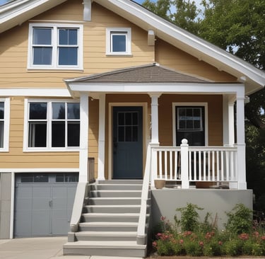 A modern and stylish interior space with a minimalist painting on the wall. The painting features a woman wearing sunglasses with abstract brush strokes. Below the painting is a metal cabinet with a perforated design. On top of the cabinet, there is a decorative orange glass candle holder and a potted plant with variegated leaves. A tall potted cactus stands next to the cabinet, and beige curtains frame the window.