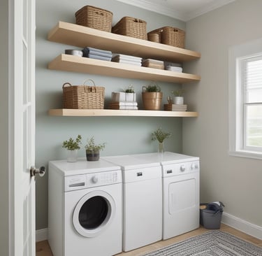 photo of white staircase