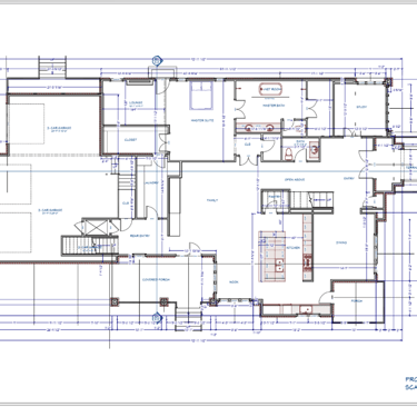 Example of a proposed floor plan that is needed for a commercial building permit