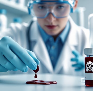 Material biológico - acidente