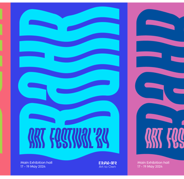 Bahr - Art to Own - Logo Art Festival und Farbauswahl mit Codes