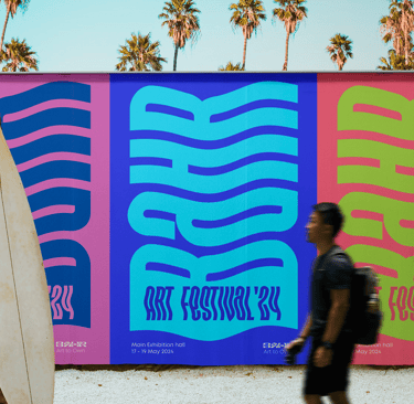 Werbematerial für Corporate Identity  und Branding für Bahr Art to Own - Posterbeispiel