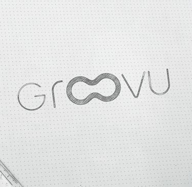 Finale Groovuskizzen für Branding