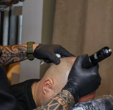 séance de micropigmentation capillaire