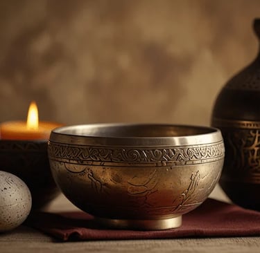 cuencos y artículos tibetanos