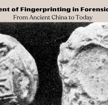 Advent of Fingerprinting in Forensic Science