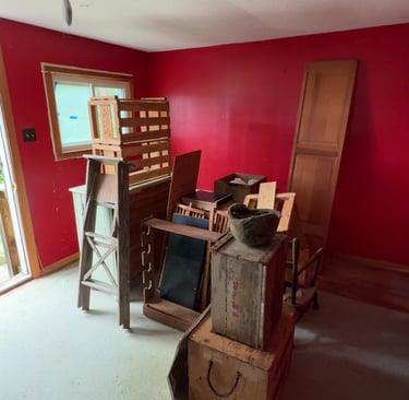 Full house cleanout in Montague MA removing furniture and debris