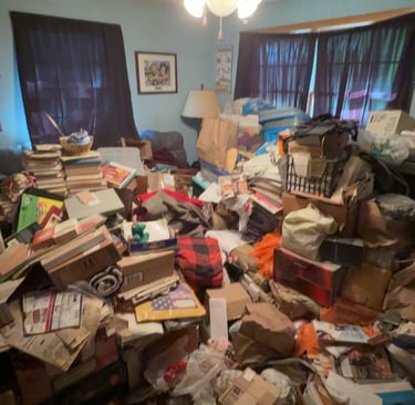 Barn cleanout in Gill Massachusetts removing stored items