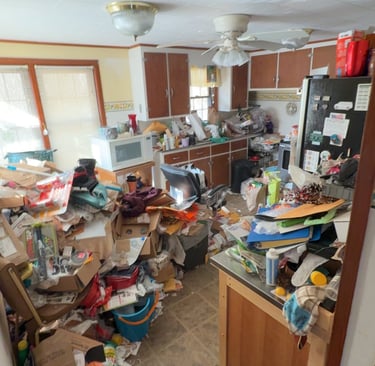 Full house cleanout in Montague MA removing furniture and debris