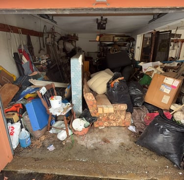 Full house cleanout in Greenfield MA removing furniture and debris