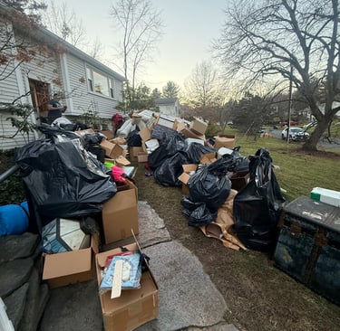 Basement junk removal in Deerfield Massachusetts