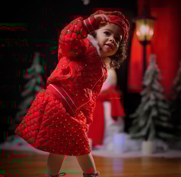 Enfant pour Noël portrait