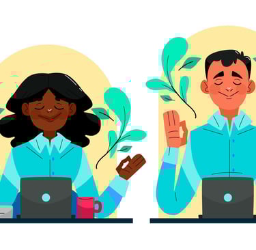 Calme et sérénité, cohésion d'équipe, ambiance propice au travail