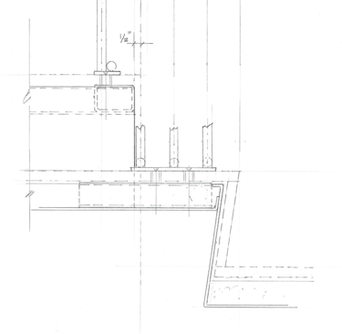 Hand drawn design element, made by Pengelly in the 1970s-1990s pre-CAD 4