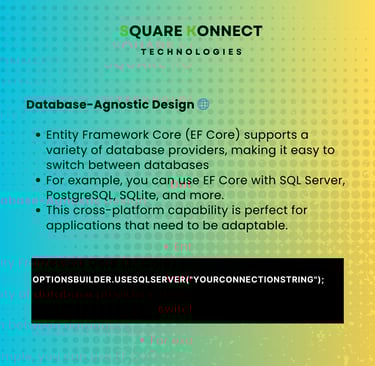 .Net Entity Framework - Database-Agnostic Design