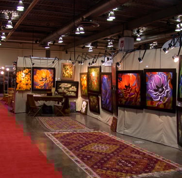 Sandra Forzani Art at the Home and Garden Show Calgary
