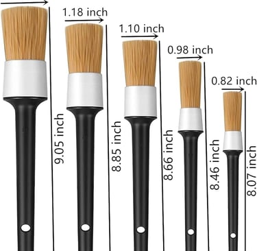 Boars hair detail brush - Rosie Dazzlers Mobile Auto Detailing