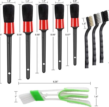 HMPLL Detailing Brush Set - Rosie Dazzlers Mobile Auto Detailing