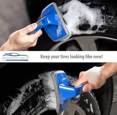 Relentless Tire Brush - Rosie Dazzlers Mobile Auto Detailing