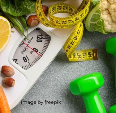 weight machine double and keto diet vegetableon table   