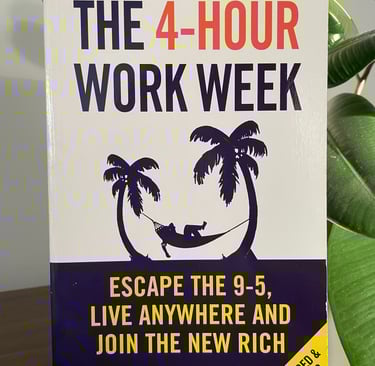 a book cover of the 4 hour work week