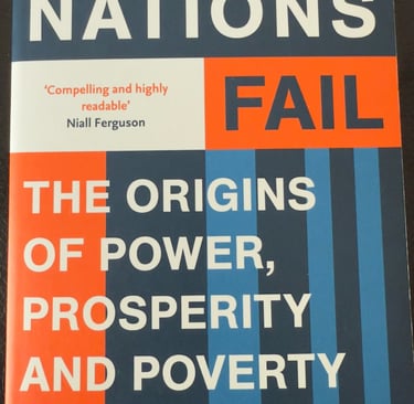 a book cover of why nations fail