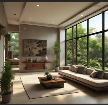 Bright living room with modern inventory
