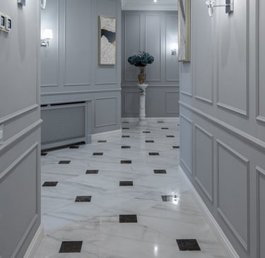 Beautiful floors by professional marble polishing service