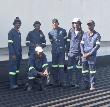 Environmental Pro Construction Team, Bloemfontein roof project