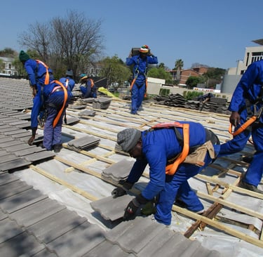 Roofing project, Sandton. Environmental Pro Construction