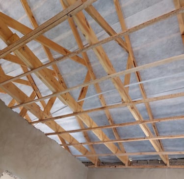 Interior roof truss works, West Rand