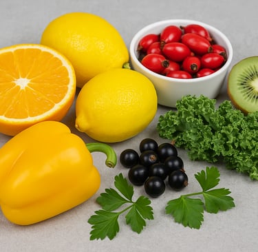 a variety of fruits and vegetables in a bowl