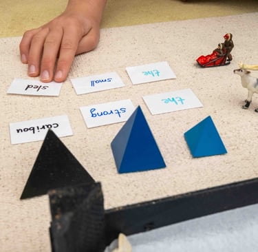 The Montessori Grammar Symbols in action