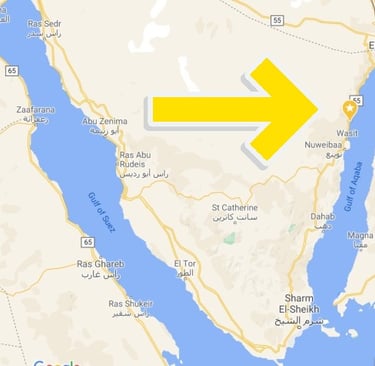 a map of the location of a camp in egypt