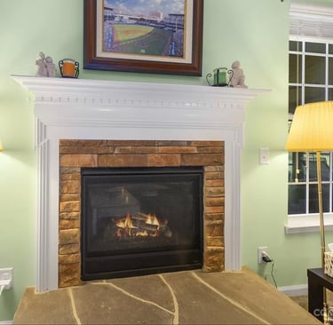 Before Fireplace remodel